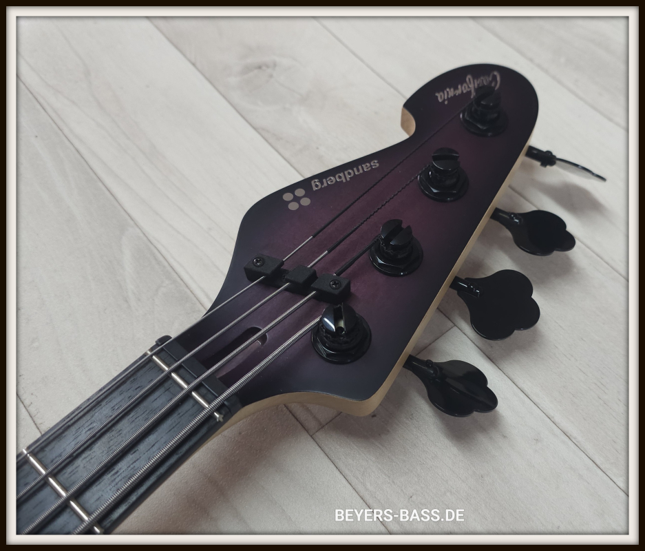 Sandberg California II TM4 Ebony, Open Pore Violetburst, Lefthand